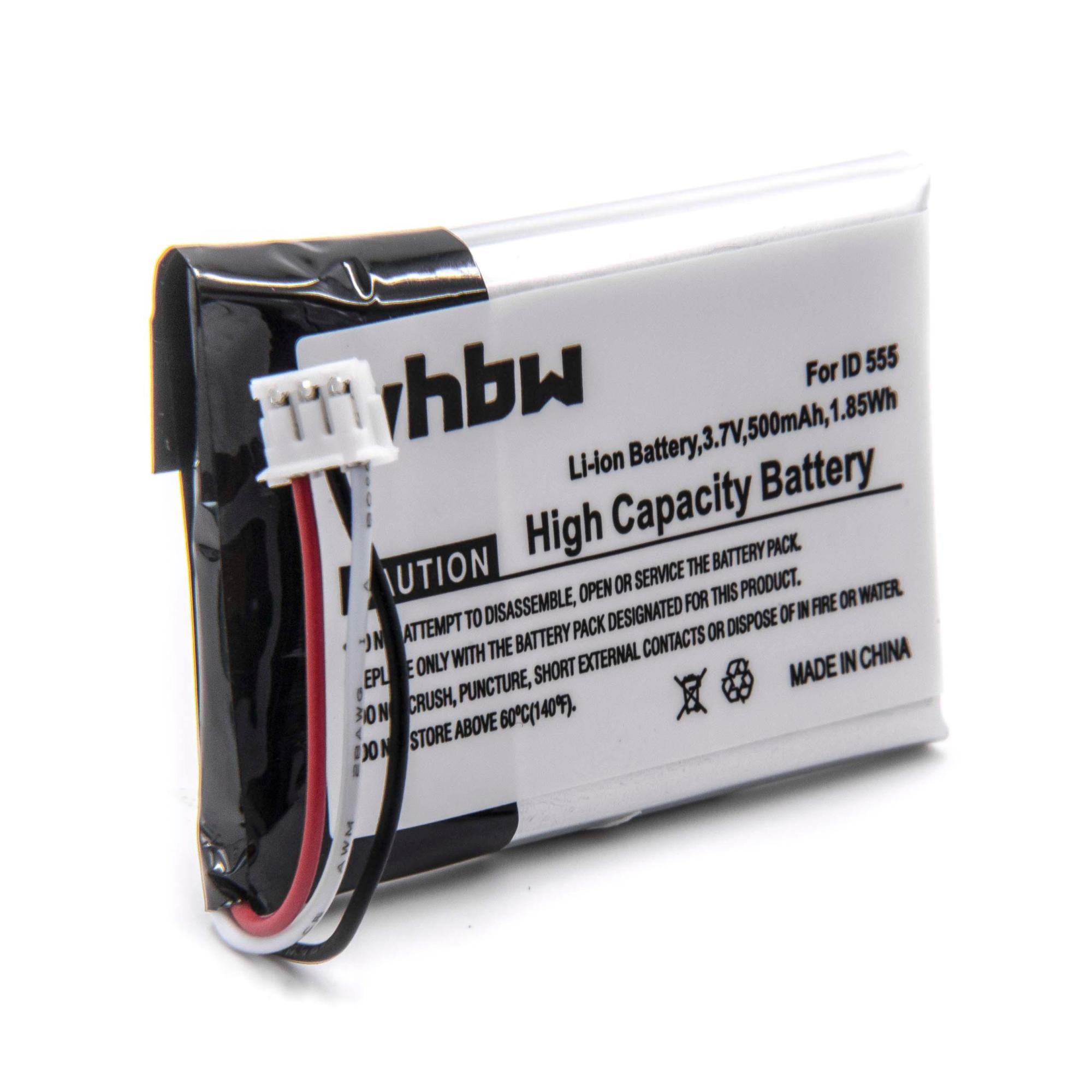 Vhbw LiIon batterie 500mAh (3.7V) pour combiné téléphonique téléphone