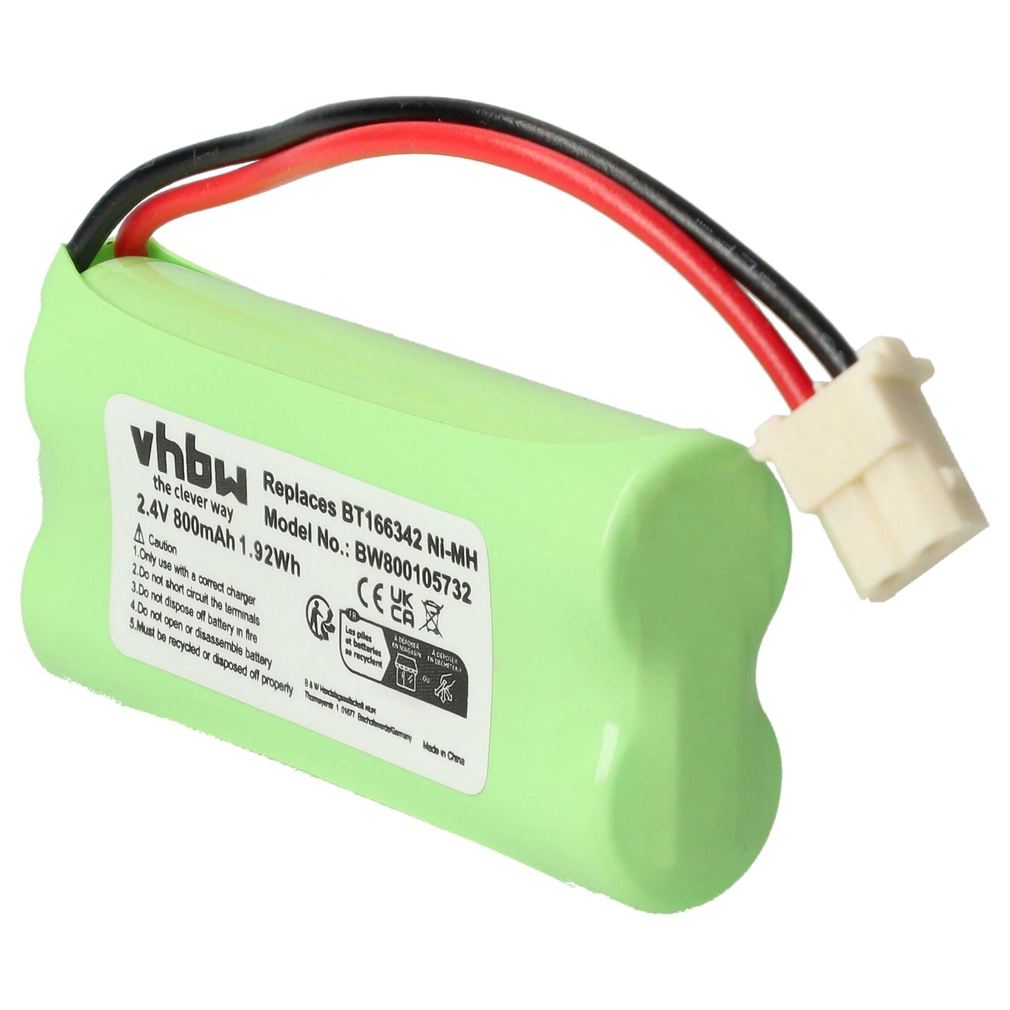 Vhbw Lot De 4 Batteries AAA 800mAh NiMH - Compatible Yealink W52P Téléphone Sans Fil