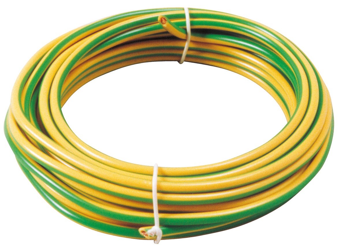 H07 VR 16 mm2 Câble rigide vert jaune