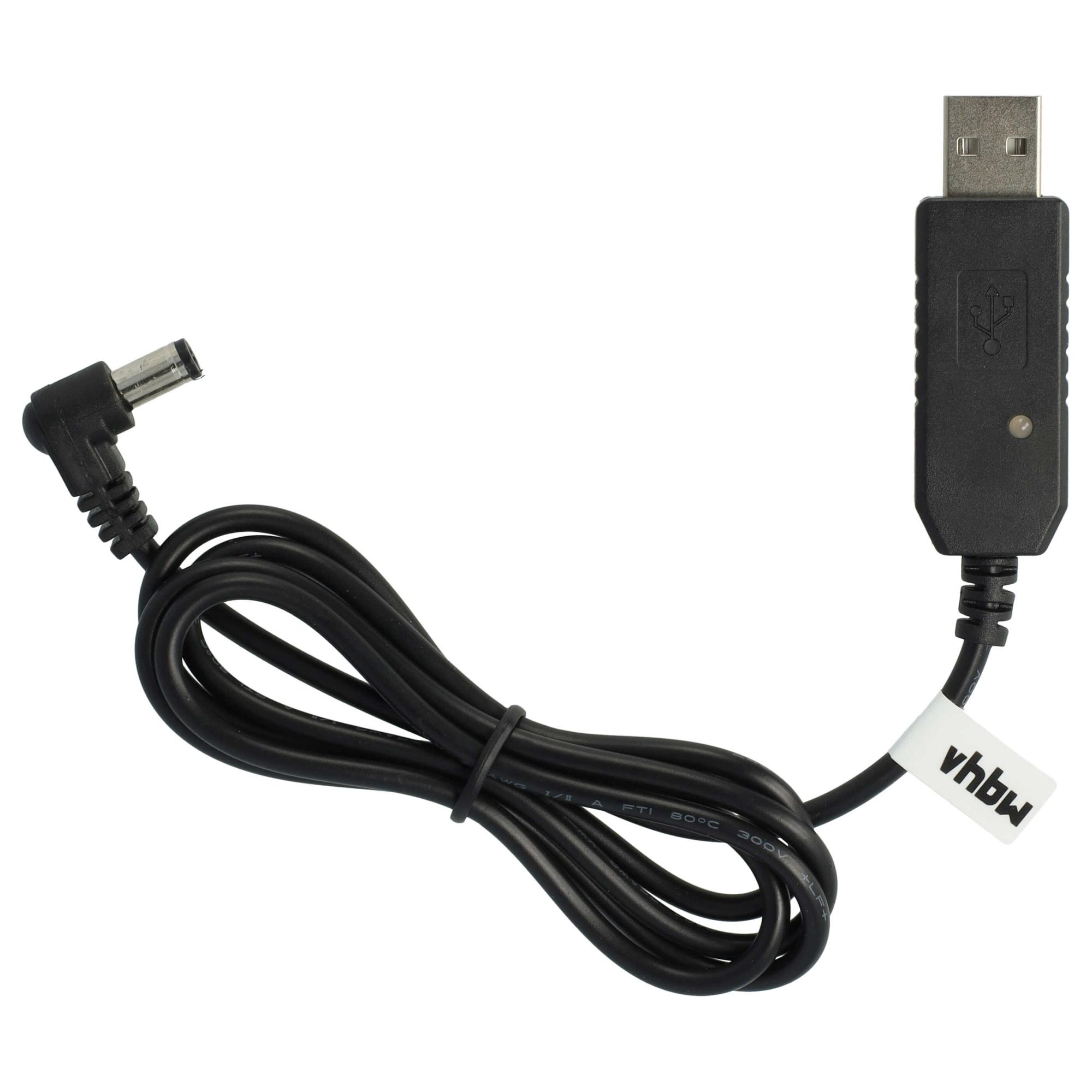 Vhbw chargeur de batterie compatible avec Boafeng UV82HP, UV9R radio chargeur USB, 100 cm