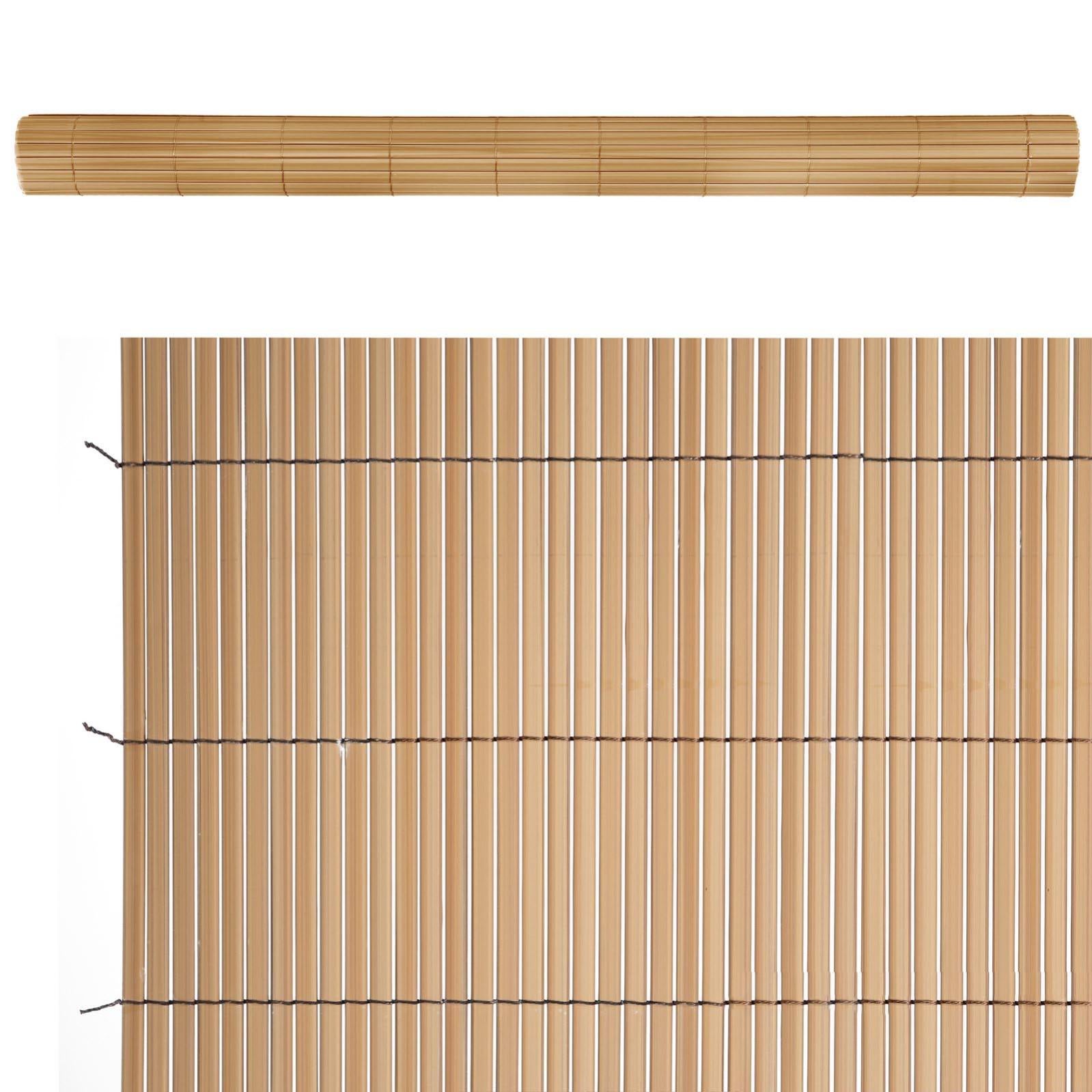 Cañizo ocultación artificial de PVC marrón de 200x300 cm | Leroy Merlin