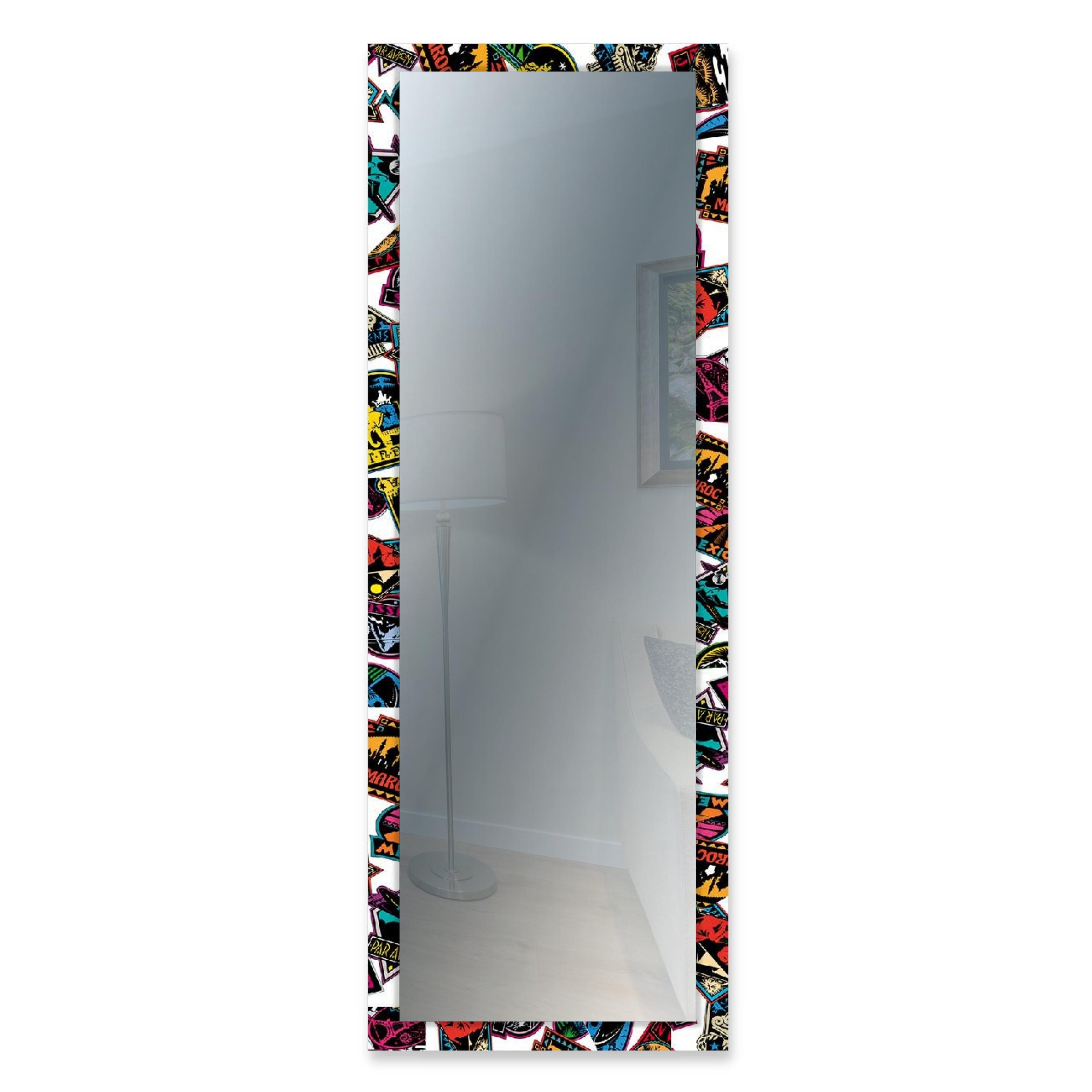 Specchio da parete lungo moderno Mirror Fantasy VOYAGER POP 44x127