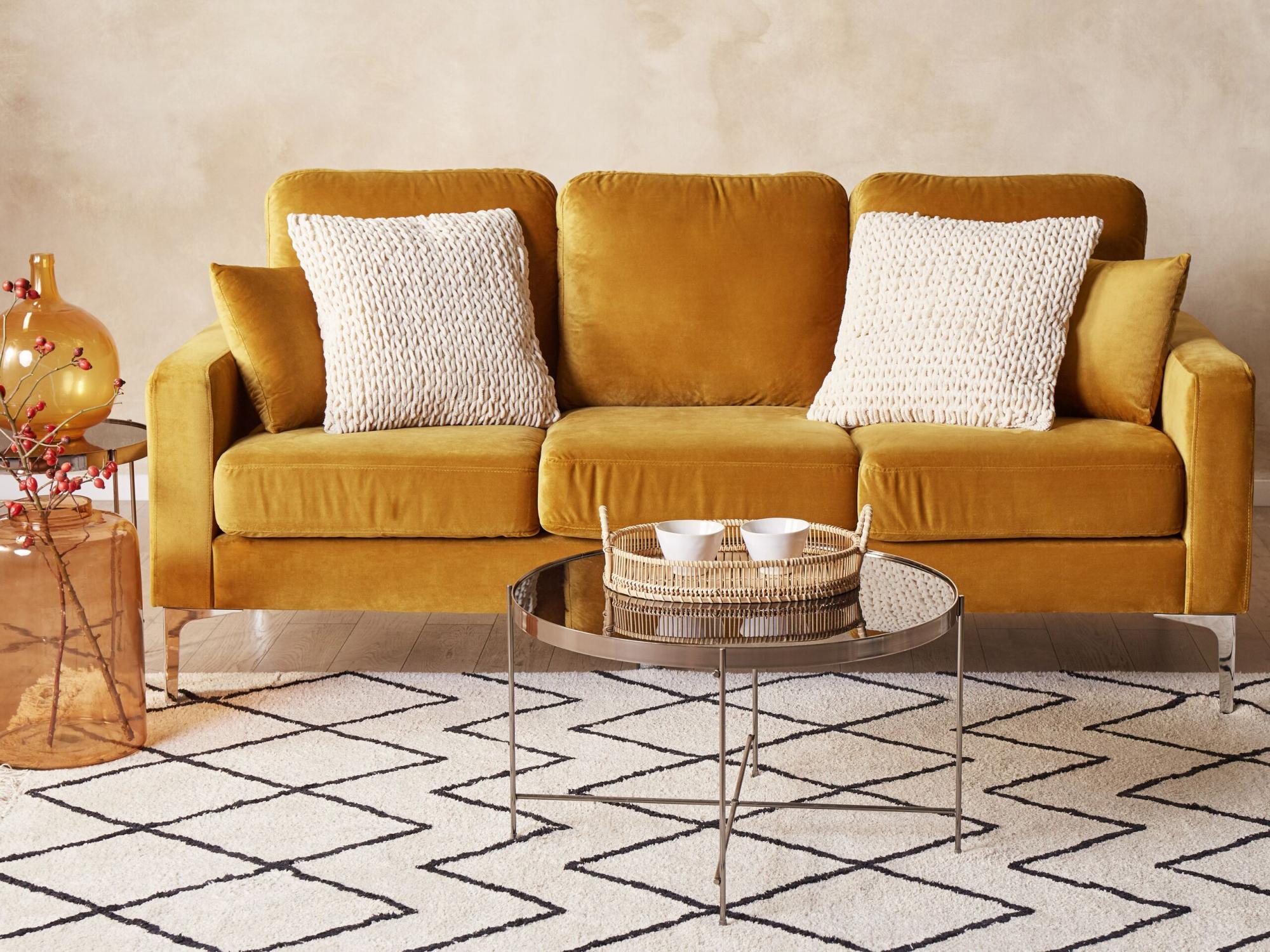 furn. Cuscino Imbottito Sienna in Poliestere, Mattoni, 45 x 45cm