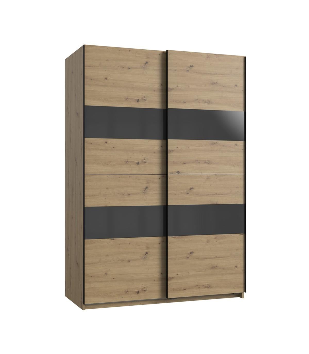 Armoire 2 Portes Coulissantes avec Penderie L135 cm Leroy Merlin
