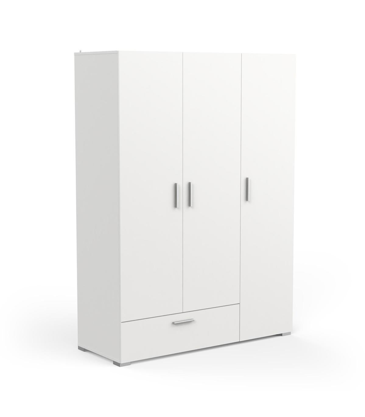 Armoire Penderie 2 Portes Avec 4 Etagères Tendance – Style Industriel – Coloris Chêne Hamilton