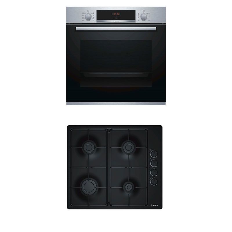 BOSCH Four Encastrable Pyrolyse Inox 71L Multifonction