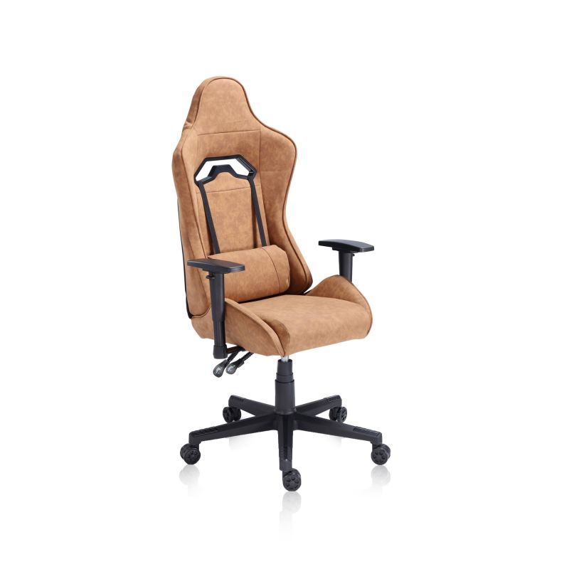 Silla gaming gear camel cuir 70 x 133 x cm