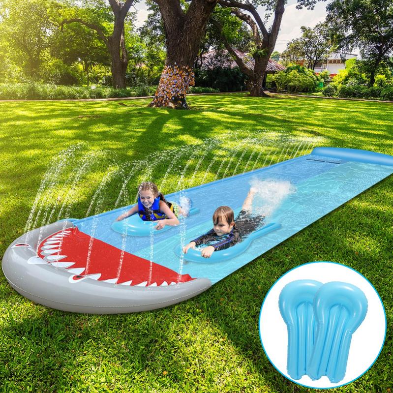 Toboggan aquatique toboggan PVC toboggan intégré 5.5*1.45m Leroy Merlin