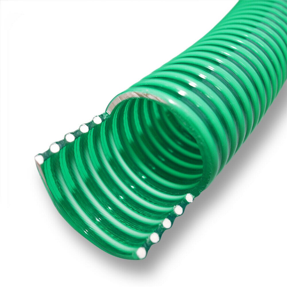 Tuyau plastique vert renforcé diamètre 50 mm (Vendu par 25 m)