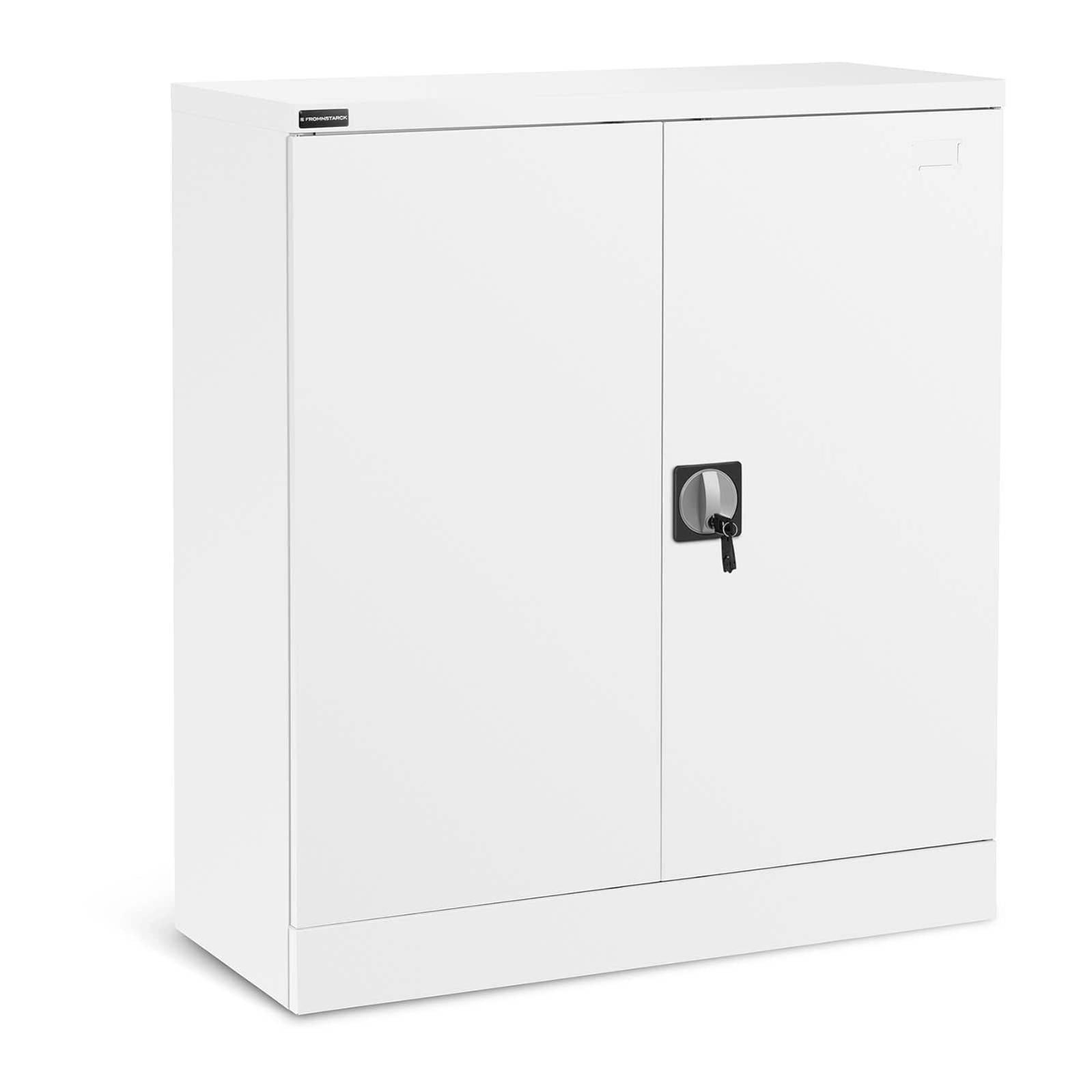 Armoire bureau verrouillable 40 x 91,5 x 102 cm acier blanc 14_0006029