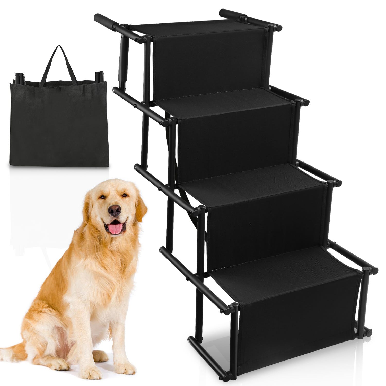 Escalier pliable pour Chiens, Rampe pour chien, escalier pour chien, pliable,  rampe pour chien,jusqu'à 60kg, pour Les Voitures Lit