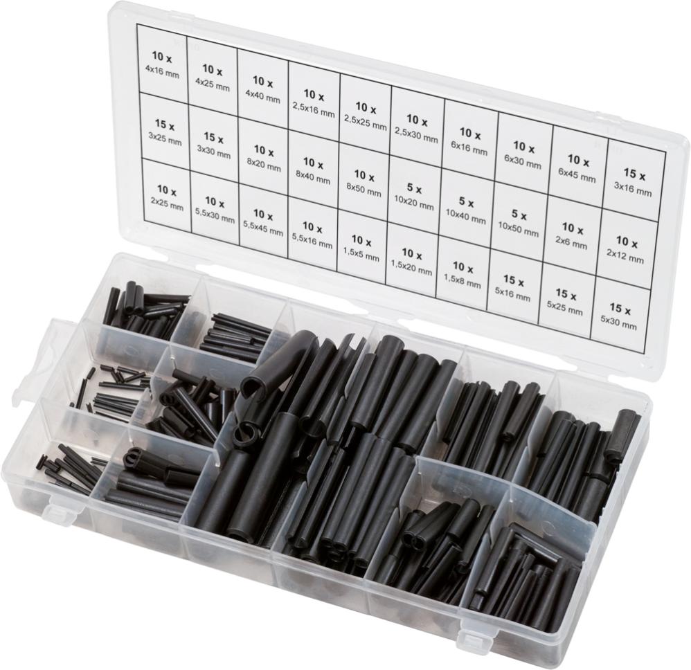 MIGUBIGU 450 Pezzi Spine Elastiche Acciaio Inox, 19 Dimensioni Perno di Tensione a Molla Nero 2.0-10mm, con Scatola di Plastica, per il Fissaggio Tra i Componenti M2 M3 M4 M5 M6 MIGUBIGU 450 Pezzi Spine Elastiche Acciaio Inox, 19 Dimensioni Perno di Tensione a Molla Nero 2.0-10mm, con Scatola di Plastica, per il Fissaggio Tra i Componenti M2 M3 M4 M5 M6