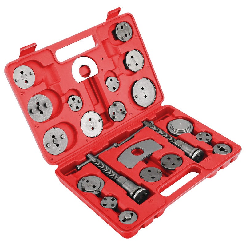 Coffret Set repousse piston d étrier de frein Kit d outils 23 pièces Rouge