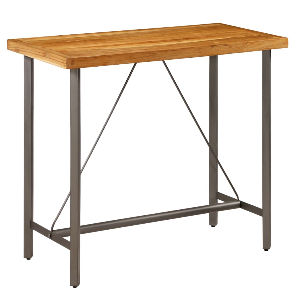 Table bar mange debout style industriel plateau bois recyclé