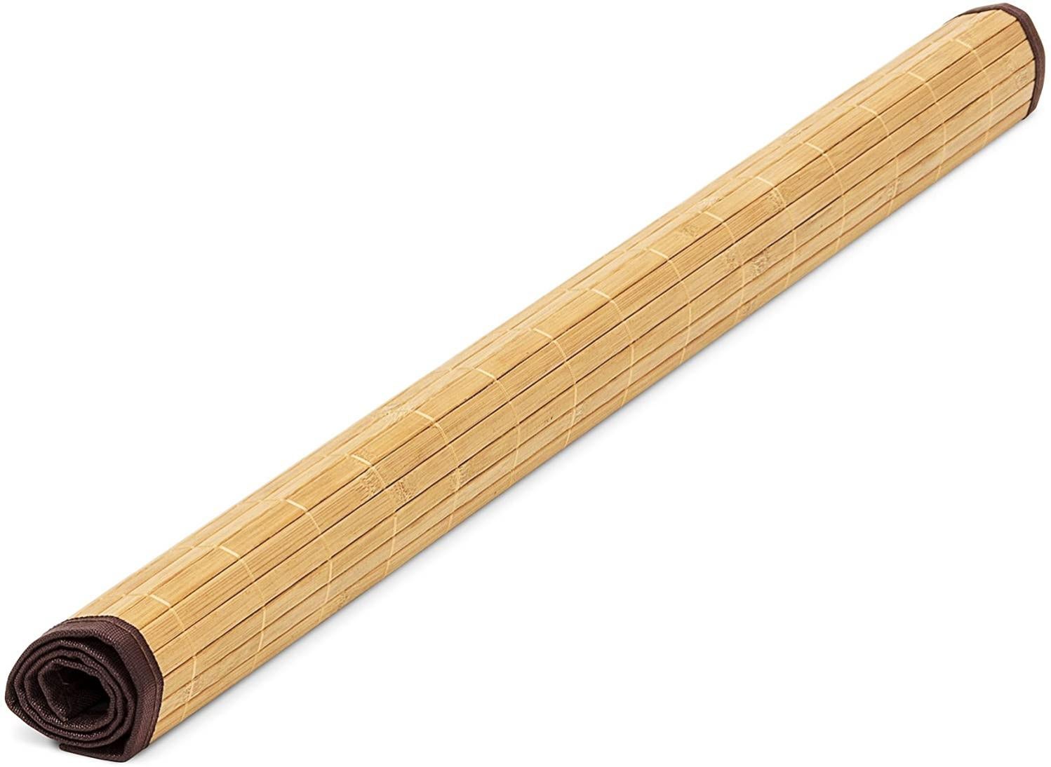 Tapis de salle de bain bambou douche 80 x 50 cm nature 13_0002838_2