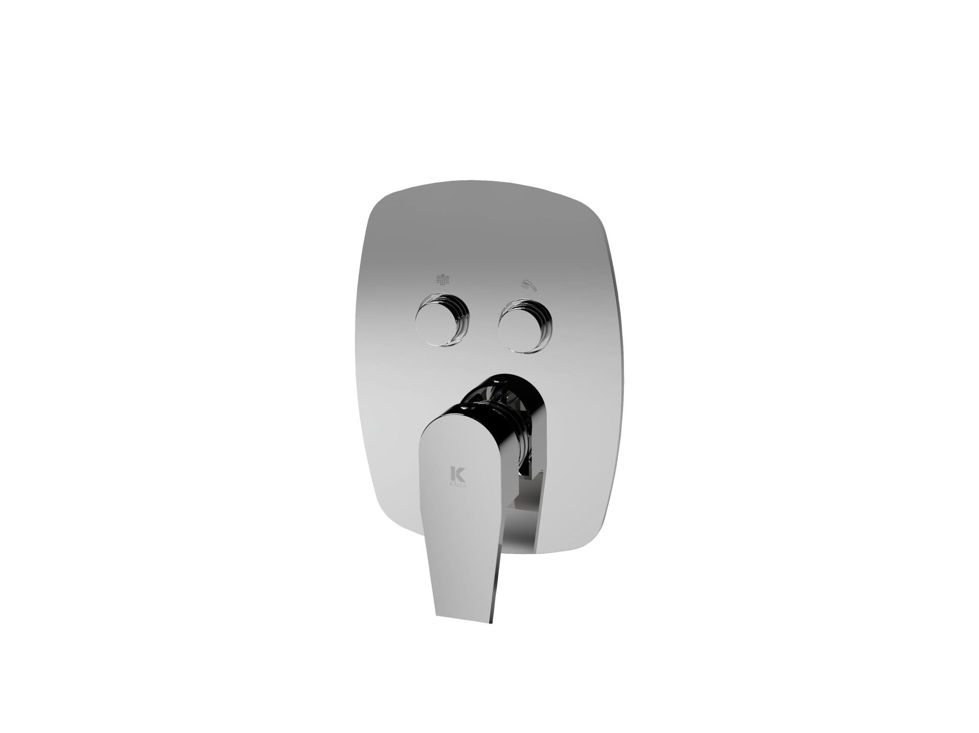 de douche encastré avec boutonpoussoir 2 voies ARVET KÄLLA Leroy Merlin