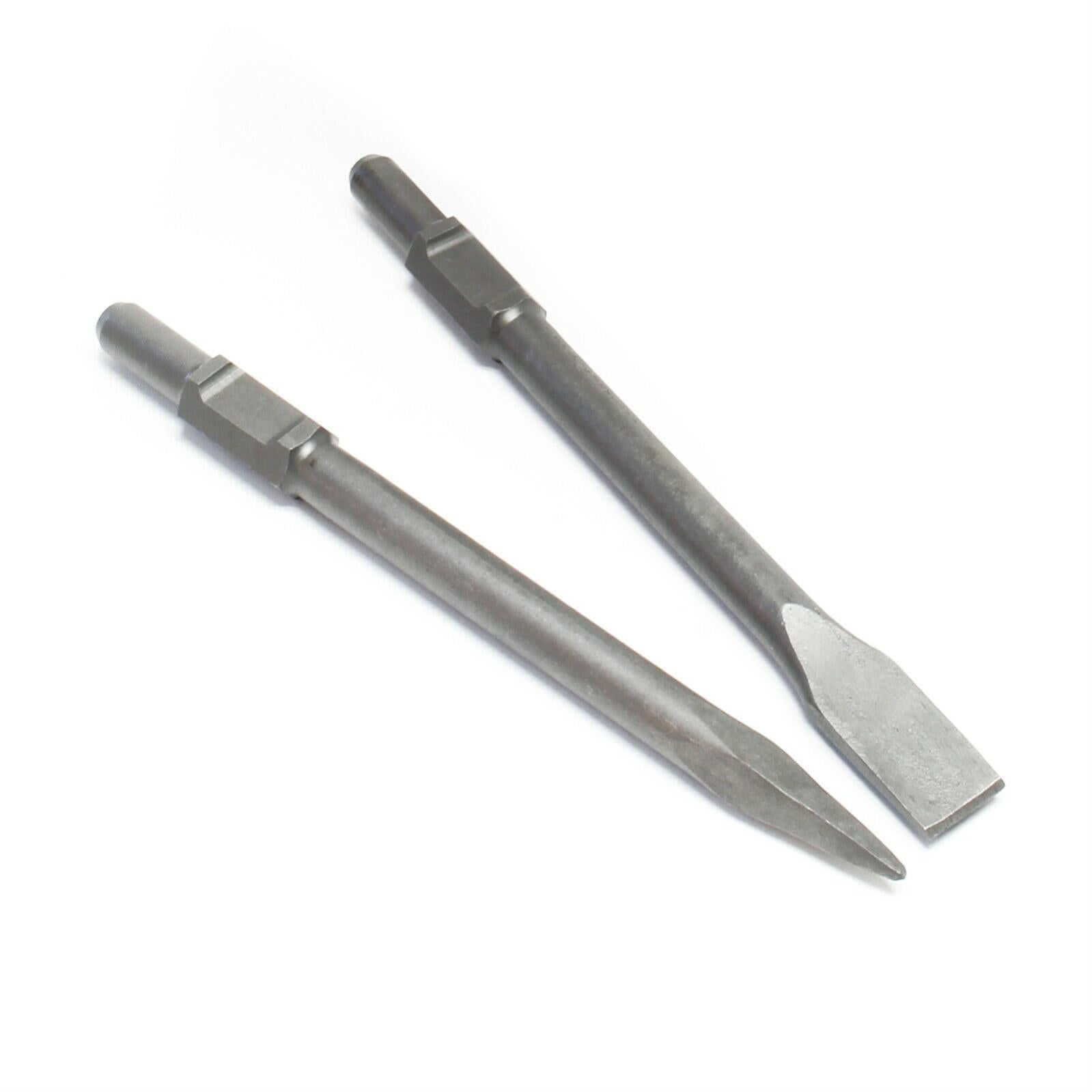 Jeu de burin plat et pointu pour marteau de démolition diamètre 25mm 2 ...