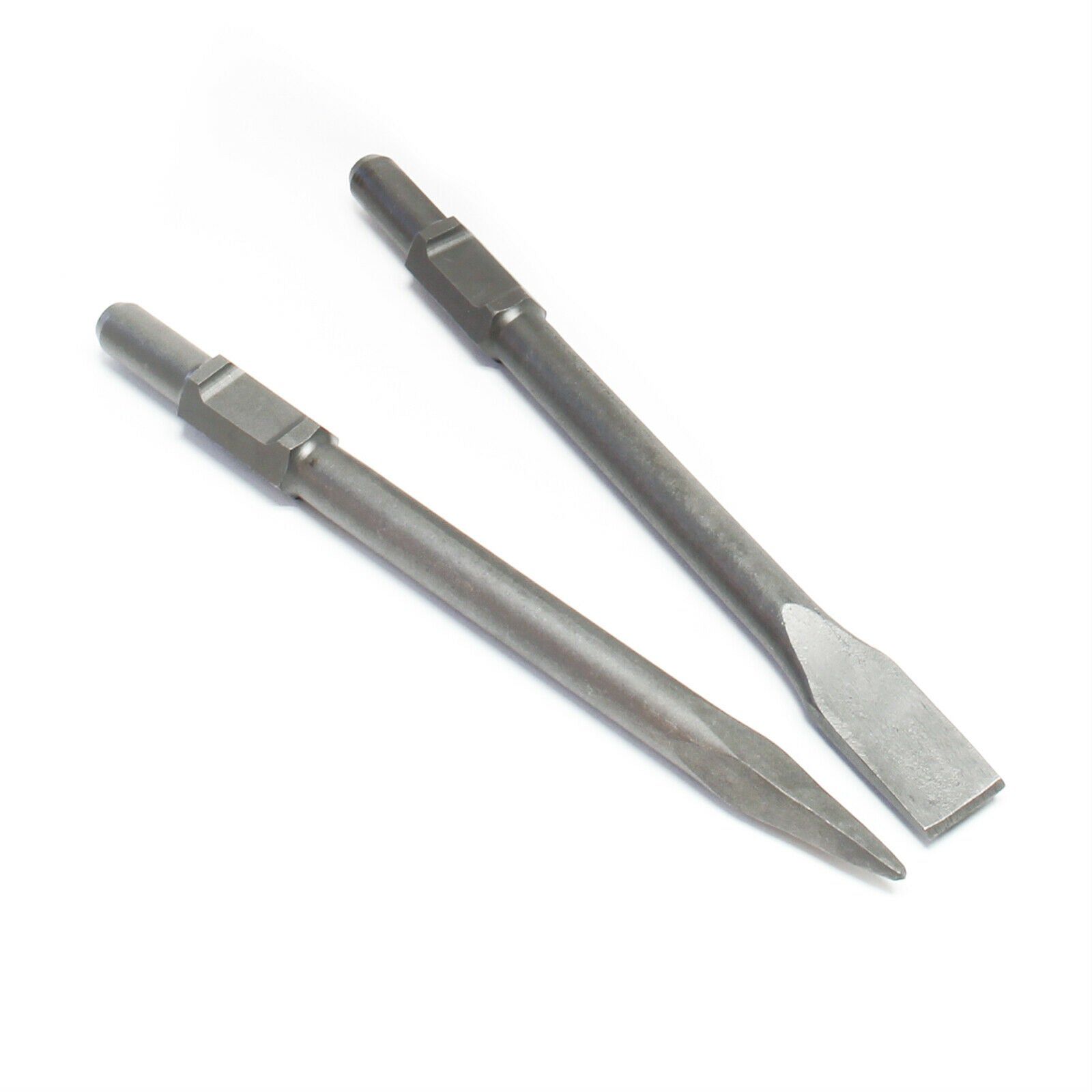 Jeu de burin plat et pointu pour marteau de démolition diamètre 25mm 2 ...