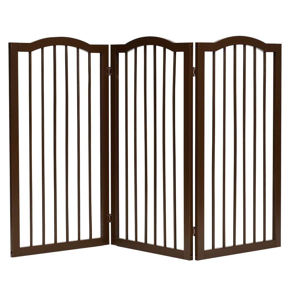 Barrière de porte pour chien pliable barrière de sécurité pour animaux en  bois de pin 203 cm