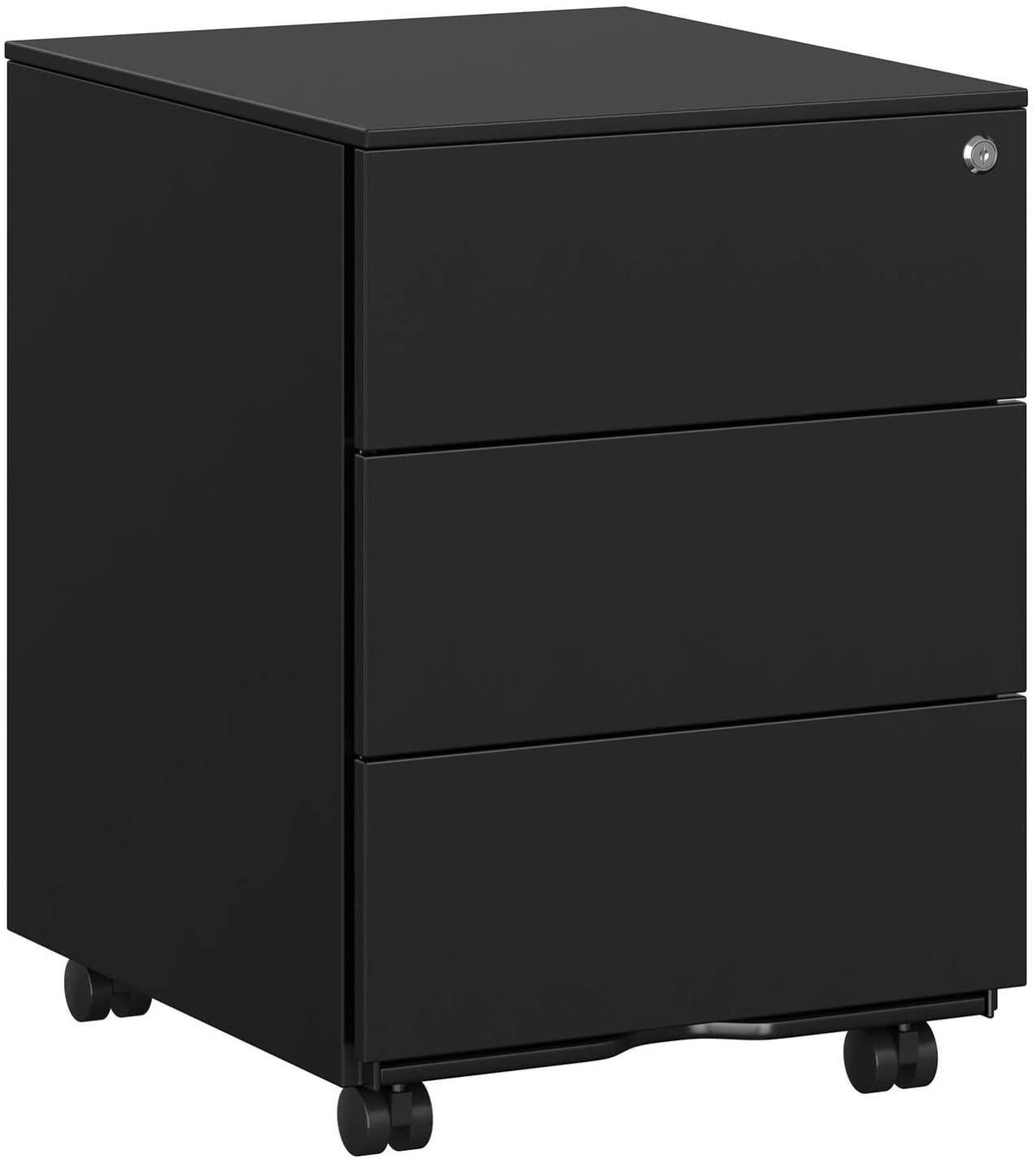 Armoire Mobile 3 Tiroirs FLEXISPOT - Rangement Bureau, Roulettes Réglables - Blanc, Format A4 - Pour Bureau Ou Maison - 6
