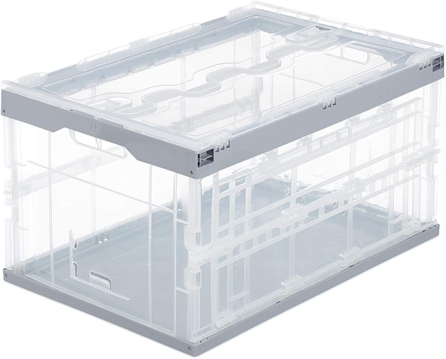 Coffres De Rangement PLAYBOX 26L - Lot De 3, Avec Roulettes Et Couvercle Clipsé - Plastique Résistant, Empilable