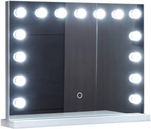 YSDSY Miroir Maquillage avec 21 lumières LED, Double Alimentation