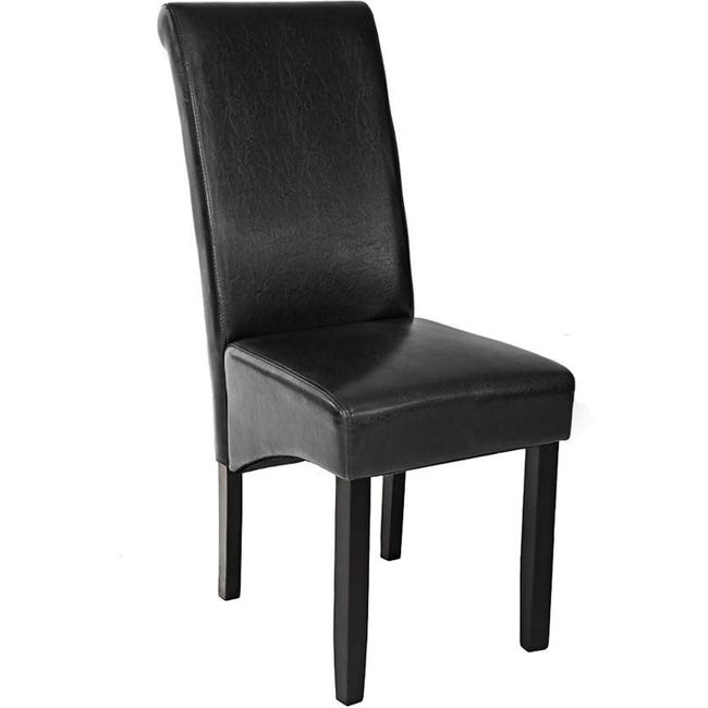 Lot de 4 chaises pieds noir siège de salon cuisine salle à manger design  éléga - RETIF