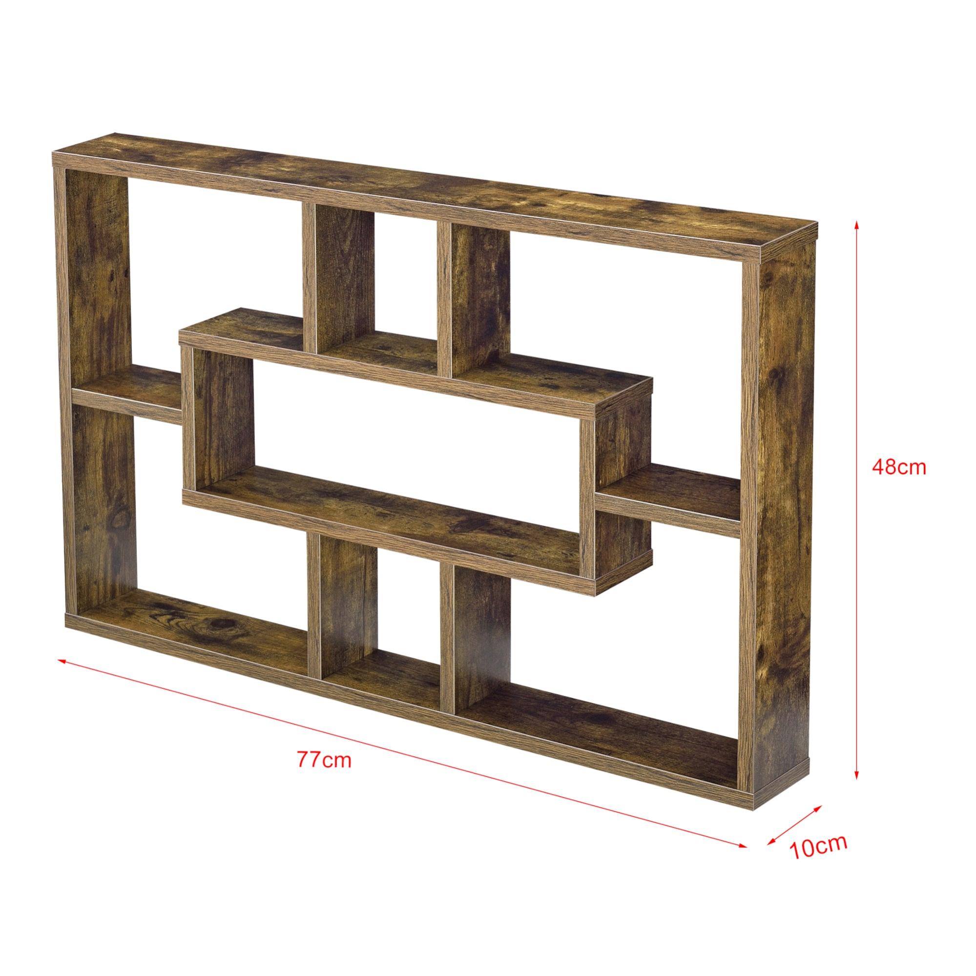 Console TV Murale Flottante 200x20x24 Cm - Meuble TV Support 200 Kg, Rangement Multiple, Noir - 2
