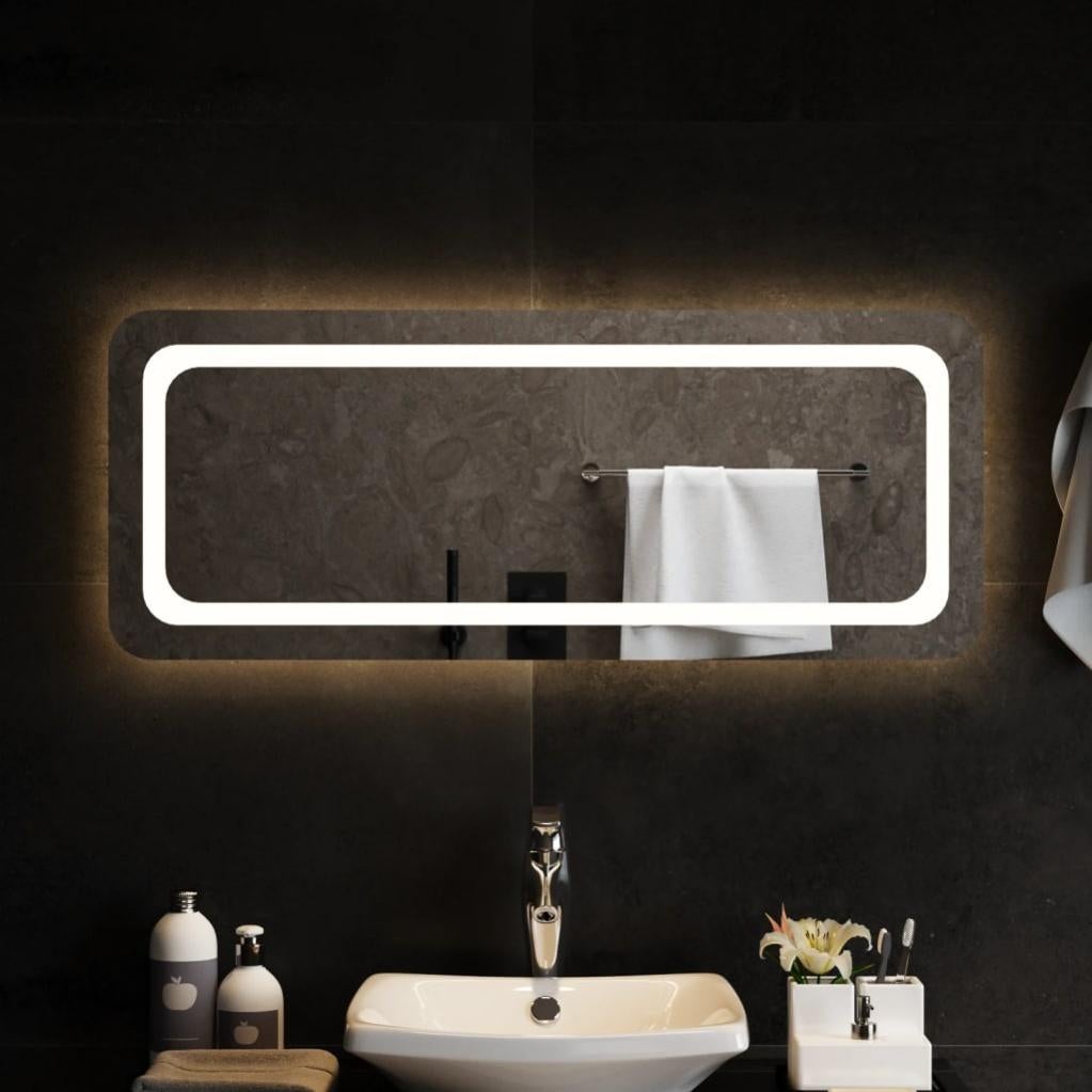 vidaXL Specchio da Bagno con Luci LED 60x90 cm