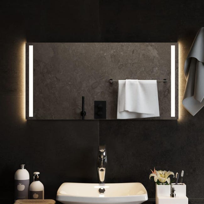 vidaXL Espejo de baño LED redondo 70 cm