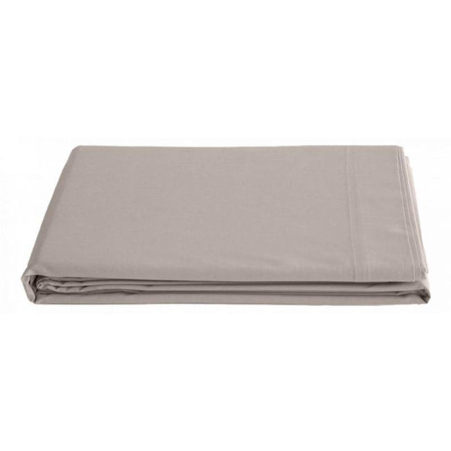 UNIVERSDECOR - Drap Plat 100% Satin De Coton Peigné 80 Fils/cm² Bois De Rose 240x300 Cm – Doux, Soyeux Et Résistant Pour Lit 2 Places