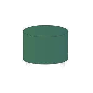 Funda impermeable verde para barbacoa de 75x75x101 cm