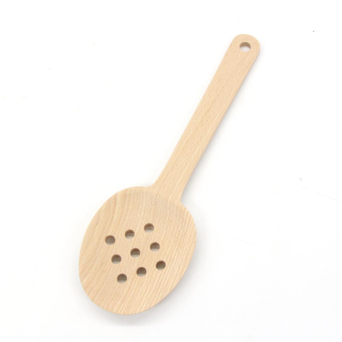 Cuillre de service perfore bois FSC 25cm | Leroy Merlin