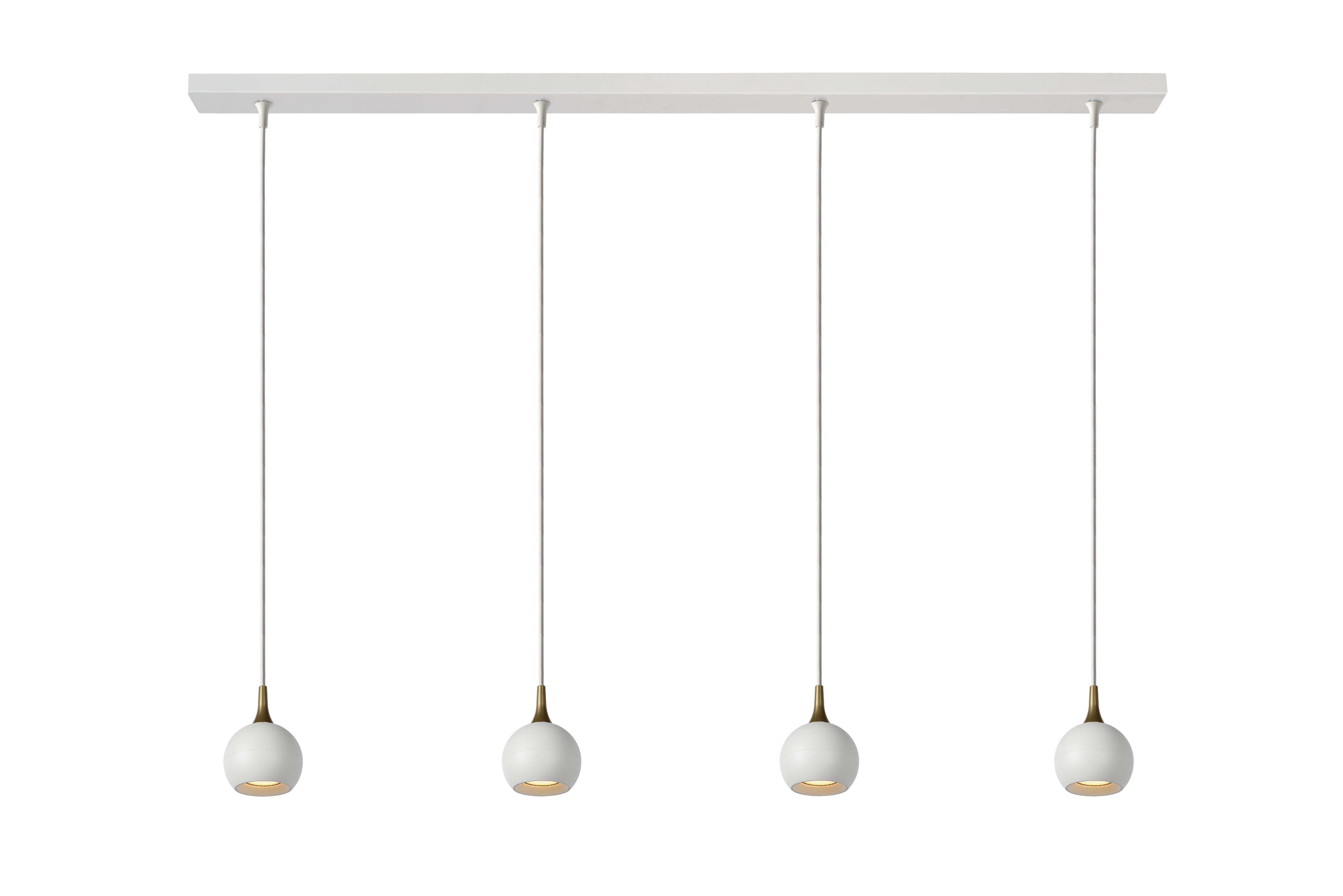 Lucide favori - lámpara colgante - 4xgu10 - blanco