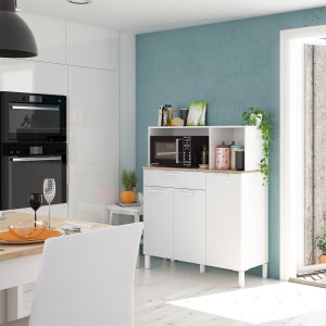 Dmora Settimanale a Cinque cassetti, Colore Bianco, cm 60 x 110 x 40 :  : Casa e cucina
