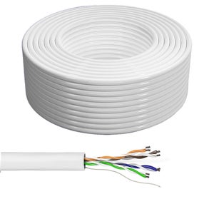 Bobine de câble Ethernet RJ45 Cat 6 multibrin FTP 50m