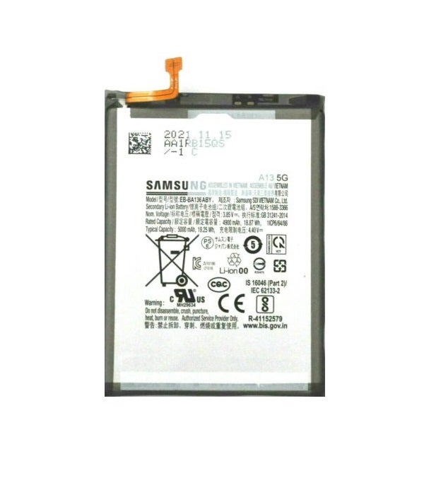 Batteria Eb Ba136aby Samsung Gh82 27431a Per Galaxy A13 5g Sm A136b Leroy Merlin 7578