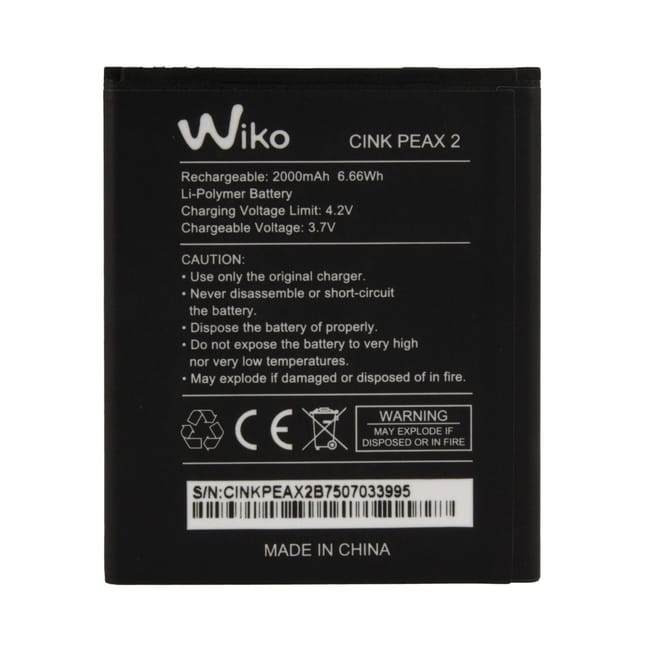 Batterie pile di Remplacement original pour WIKO CINK PEAX 2 2000MAH IN VRAC Leroy Merlin Batterie pile di Remplacement original pour WIKO CINK PEAX 2 2000MAH IN VRAC Leroy Merlin