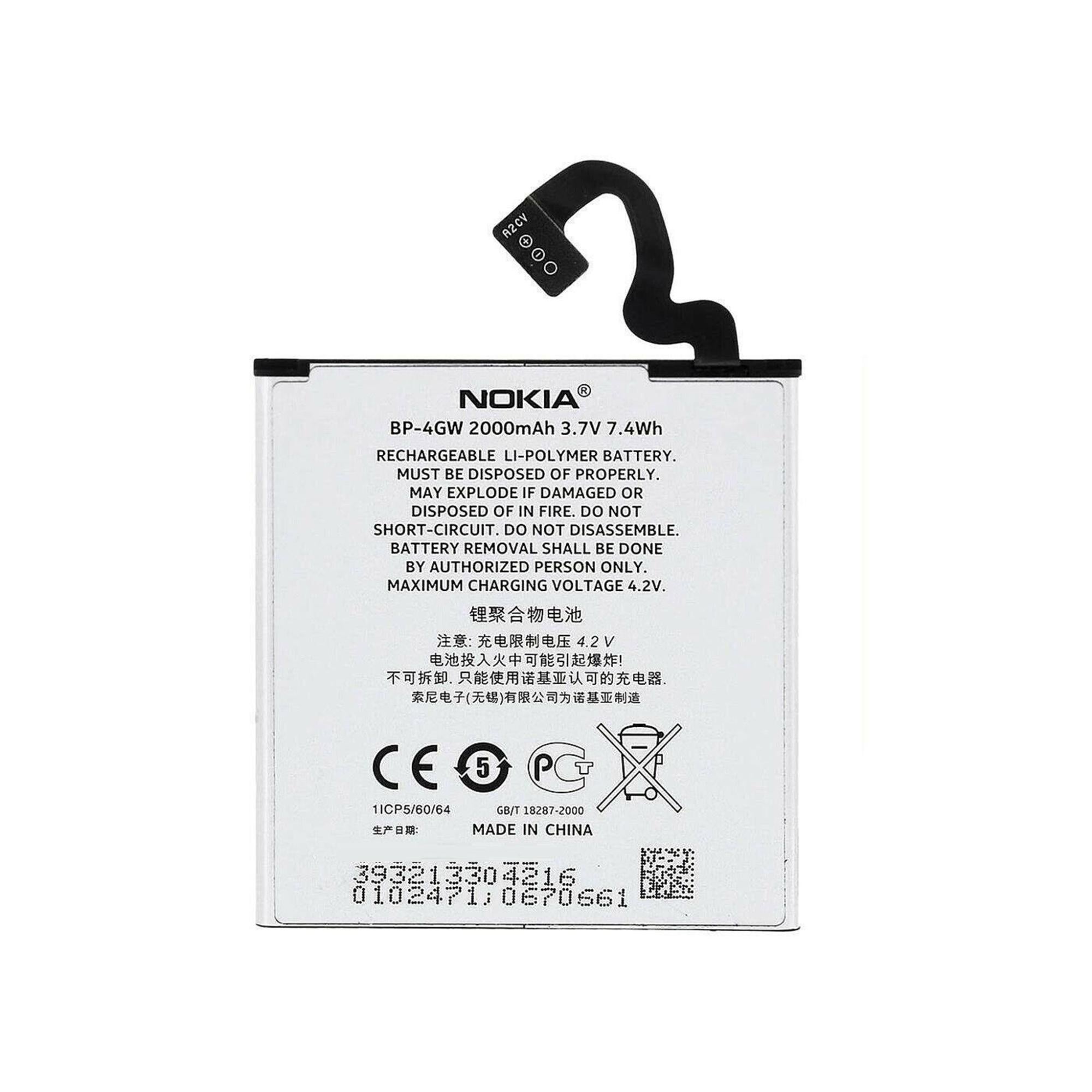 Bateria Nokia Lumia 820 / 1800Mah 6.7Wh Li-Polymer 3.7V Oryginalny (BP - Foto 3