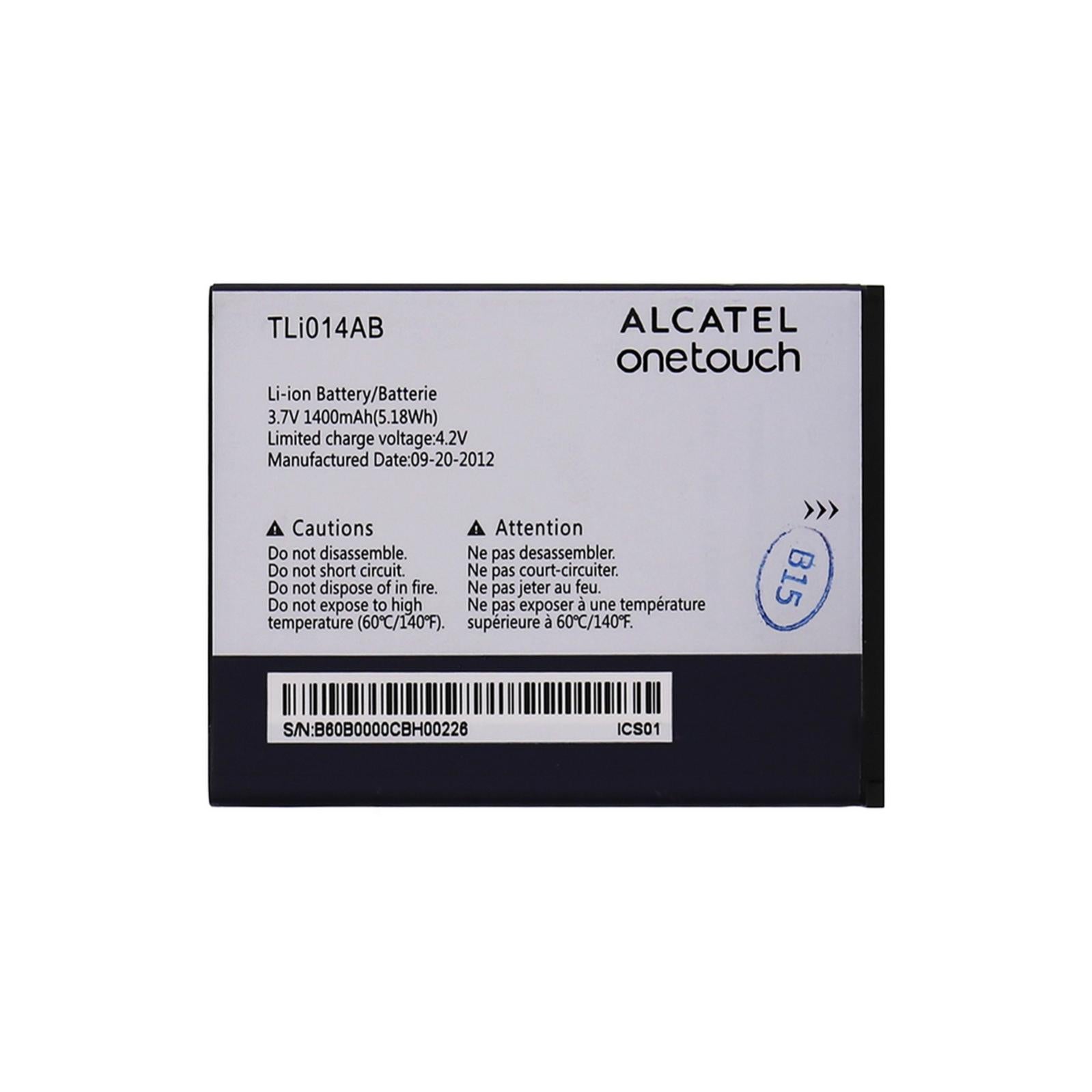 TLI020F1 2000mAh Litio Batteria Originale Alcatel TLI020F1 Per - Foto 3