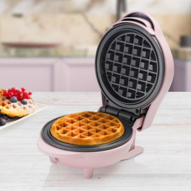 Bestron Mini gofrera AMW500P 550 W rosa Leroy Merlin