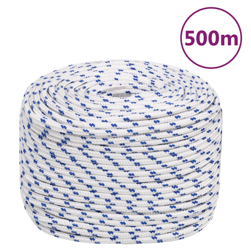 VidaXL Corda Nautica Bianca 10 mm 500 m in Polipropilene