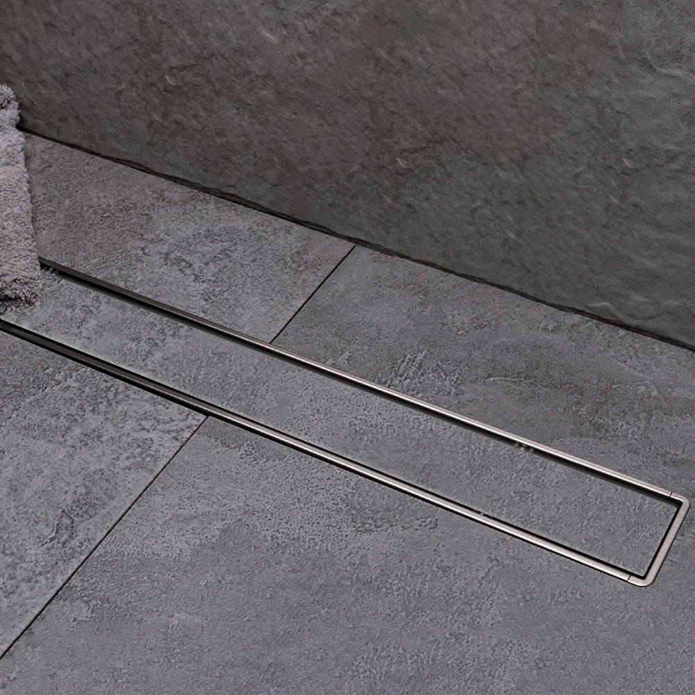 Canalina doccia a pavimento 55 cm con griglia e scarico incluso in