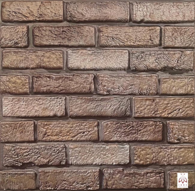 12 Pezzi Di Pannelli Fonoassorbenti In Mattoni Autoadesivi, 30x30 Cm Colore Arancione 92477091 - Foto 6