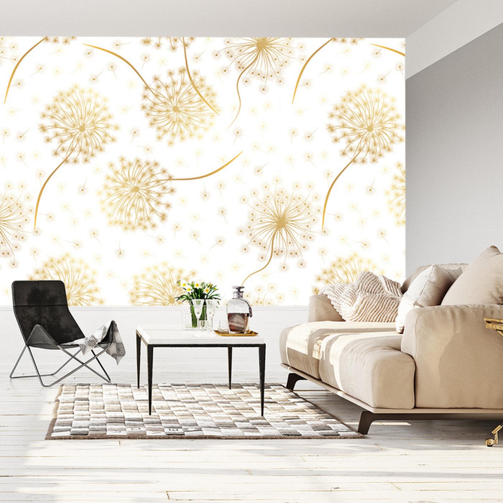 InstyleArt Denti di Leone Bianco Stampa su Tela 120x80 cm Artistica