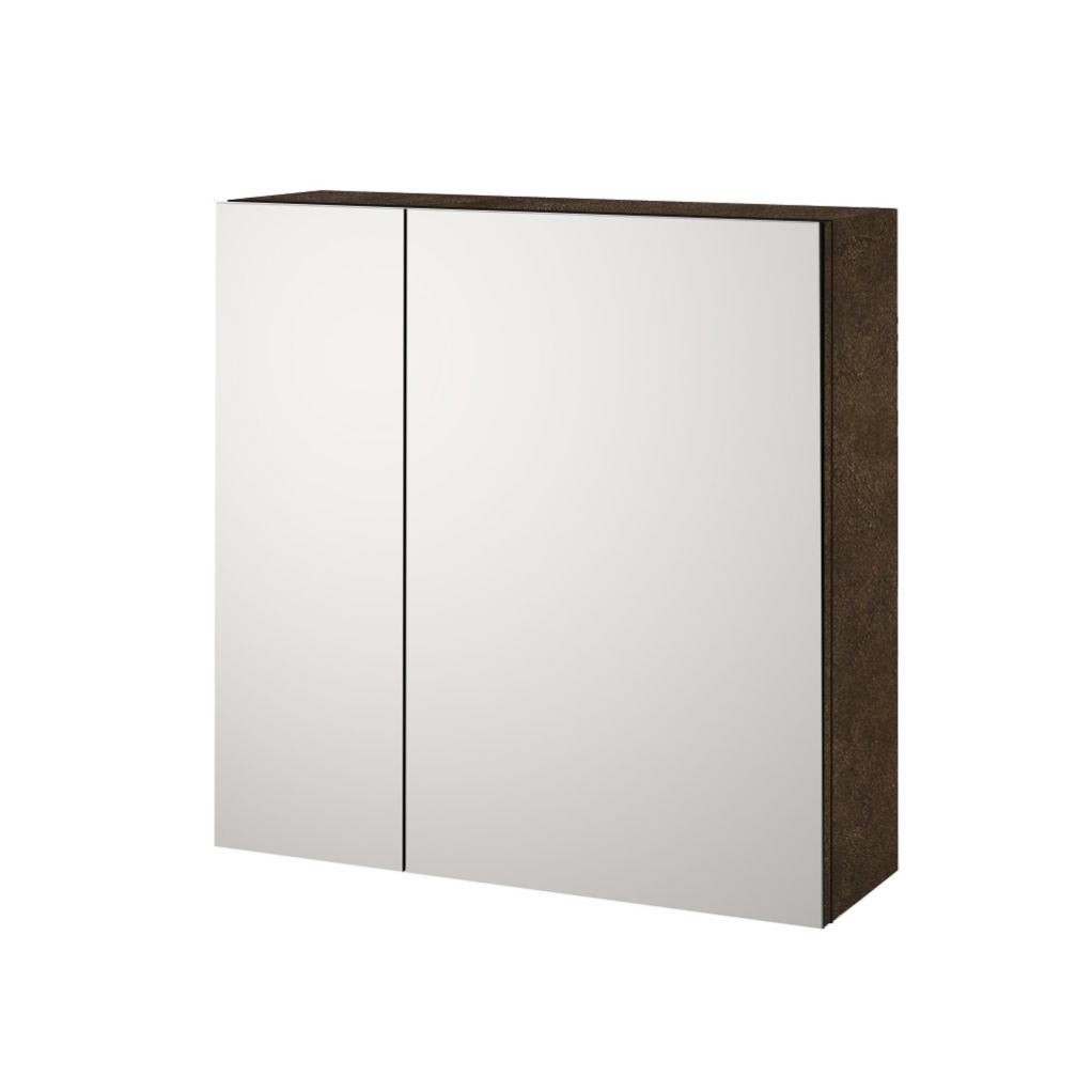 Libreria In Legno Multistrato Marrone Scuro - 98x30x98 Cm, 7 Scomparti E 2 Ante, Per Salotto, Camera O Ufficio