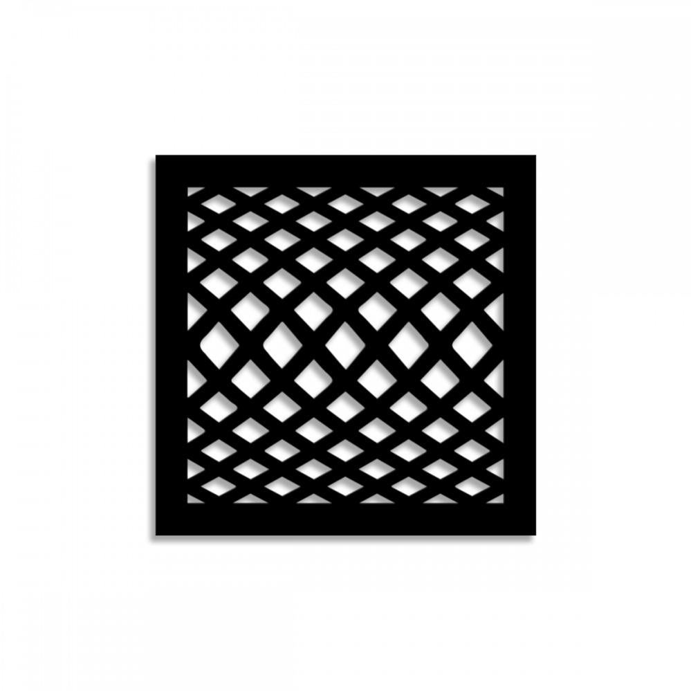 CERCHI LARGE - Pannello Quadro PVC Traforato - PARASOLE 98x198 Cm NERO Spessore 1 Cm 87543932