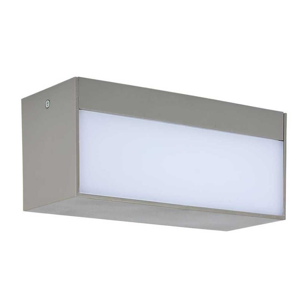 V-TAC VT-8054 LAMPADA LED DA MURO 12W SMD IP65 APPLIQUE COLORE GRIGIO