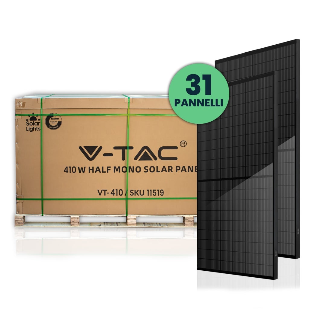 Kit Photovoltaïque 13kw Palette 31 Pcs Full Black Module Panneau