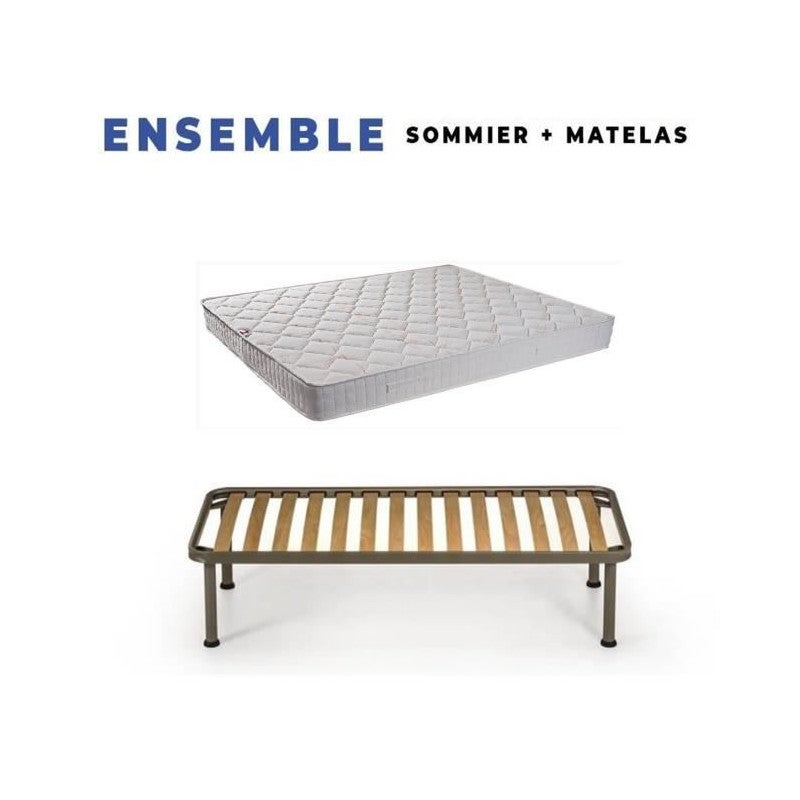 Matelas 140x190 - Tissu Ignifugé Hauteur 15 cm au Confort Ferme